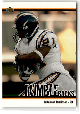 2002 UD Authentics Rumble Backs LaDainian Tomlinson #RB-6