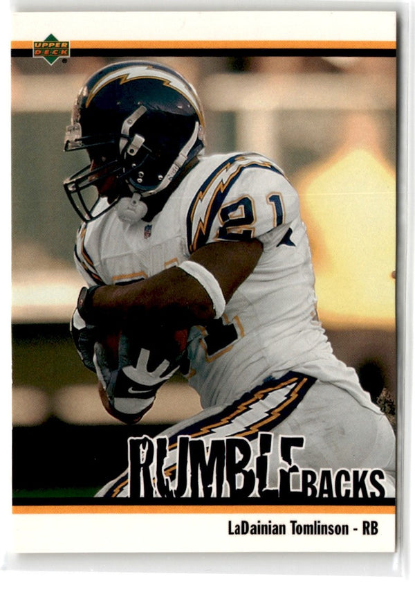 2002 UD Authentics Rumble Backs LaDainian Tomlinson #RB-6