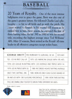 1994 Upper Deck All-Time Heroes George Brett #20