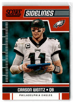 2018 Score Sidelines Red Carson Wentz #2