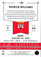 2020 Panini Chronicles Patrick Williams #107 Rookie