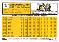 2021 Panini Contenders Blue Giancarlo Stanton #44