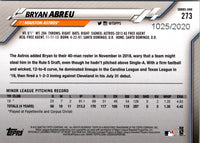 2020 Topps Gold Bryan Abreu #273 /2020