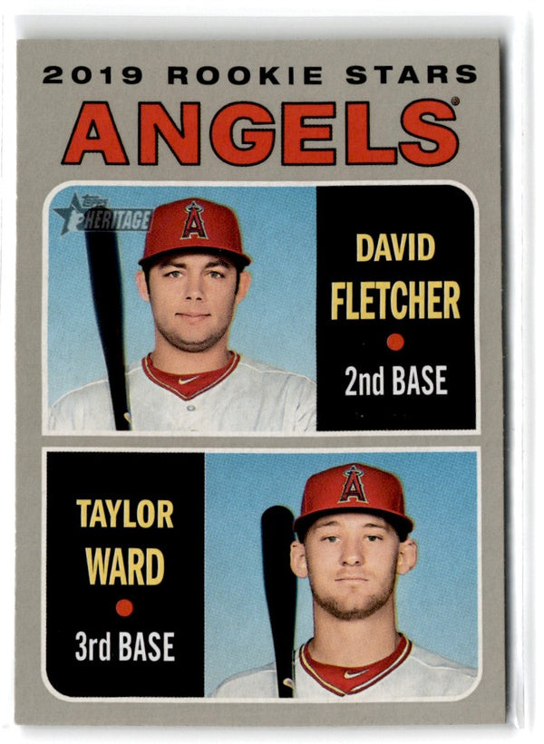 2019 Topps Heritage David Fletcher/Taylor Ward #74 Rookie