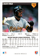 1993 Donruss Alex Cole