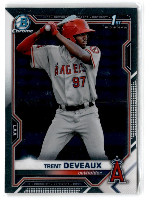 2021 Bowman Chrome Prospects Atomic Refractor Trent Deveaux #BCP-94