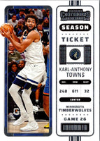 2022 Panini Contenders Season Ticket Karl-Anthony Towns #20