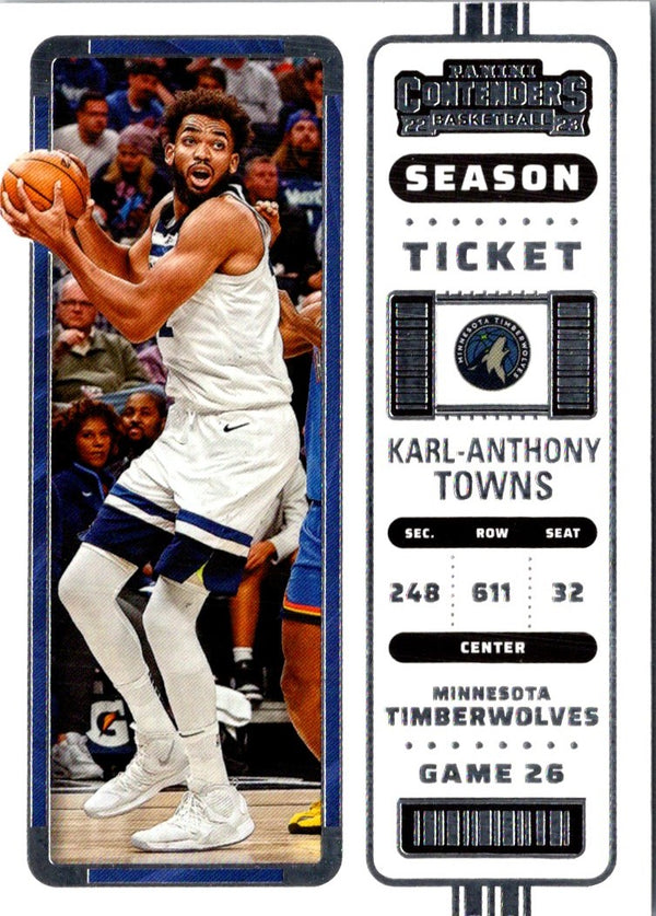 2022 Panini Contenders Season Ticket Karl-Anthony Towns #20