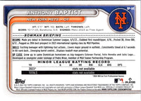 2024 Bowman Prospects Anthony Baptist #BP-141