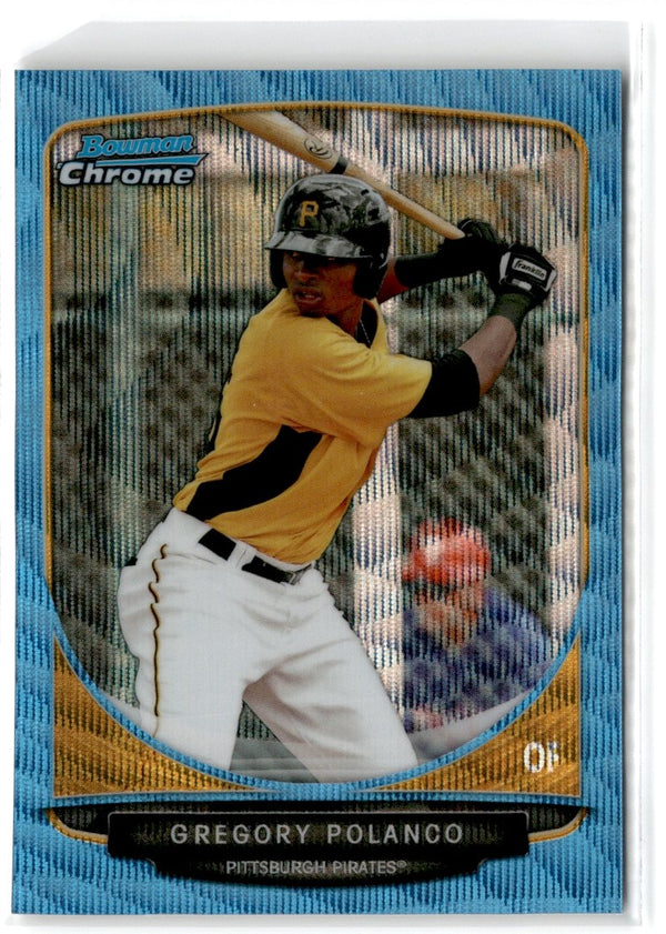 2013 Bowman Chrome Prospects Blue Wave Gregory Polanco #BCP79