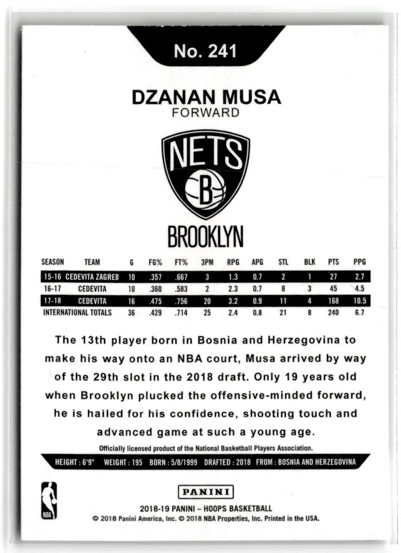 2018 Hoops Dzanan Musa