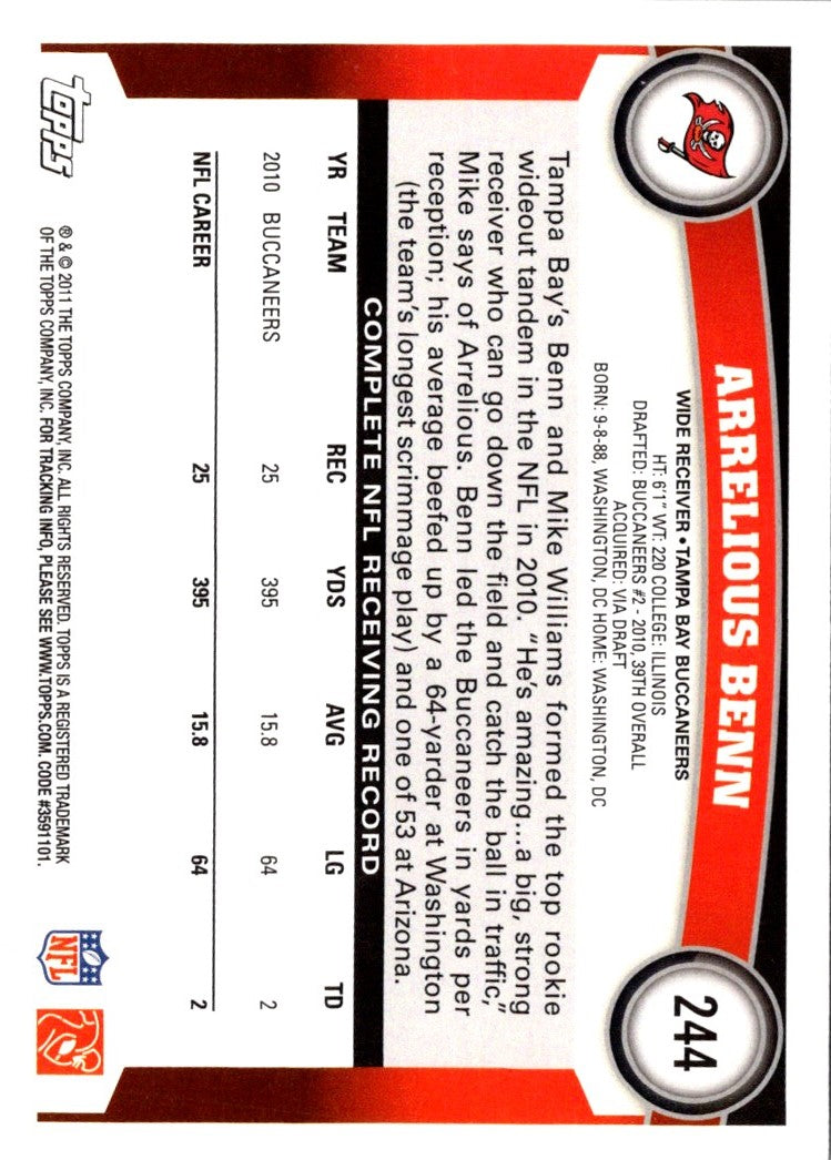 2011 Topps Arrelious Benn