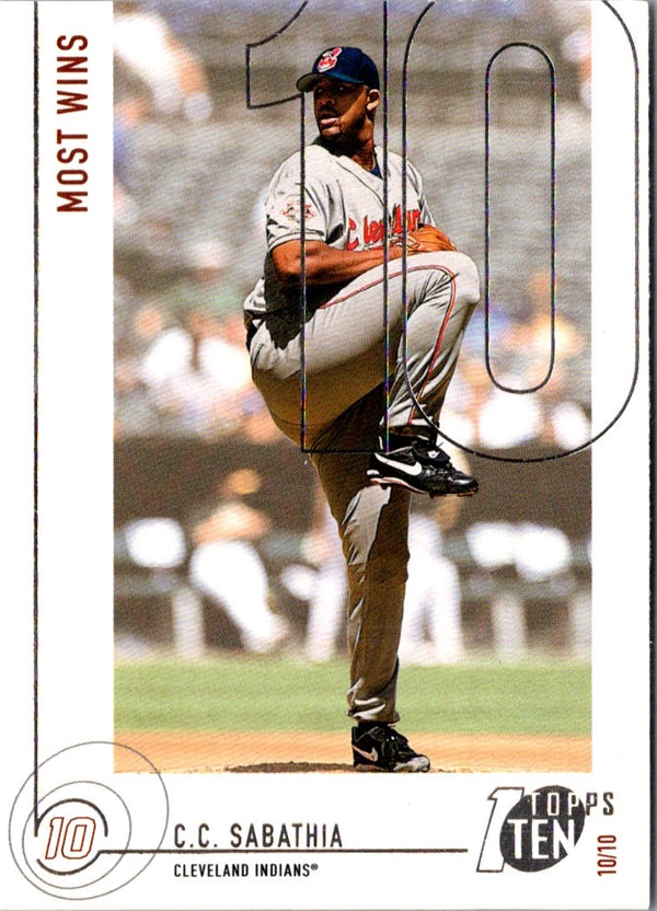 2002 Topps Ten CC Sabathia #140