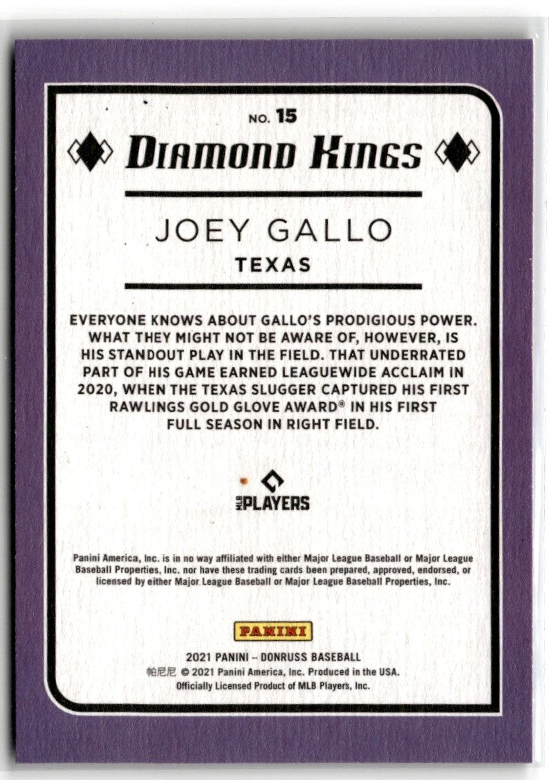 2021 Donruss Joey Gallo