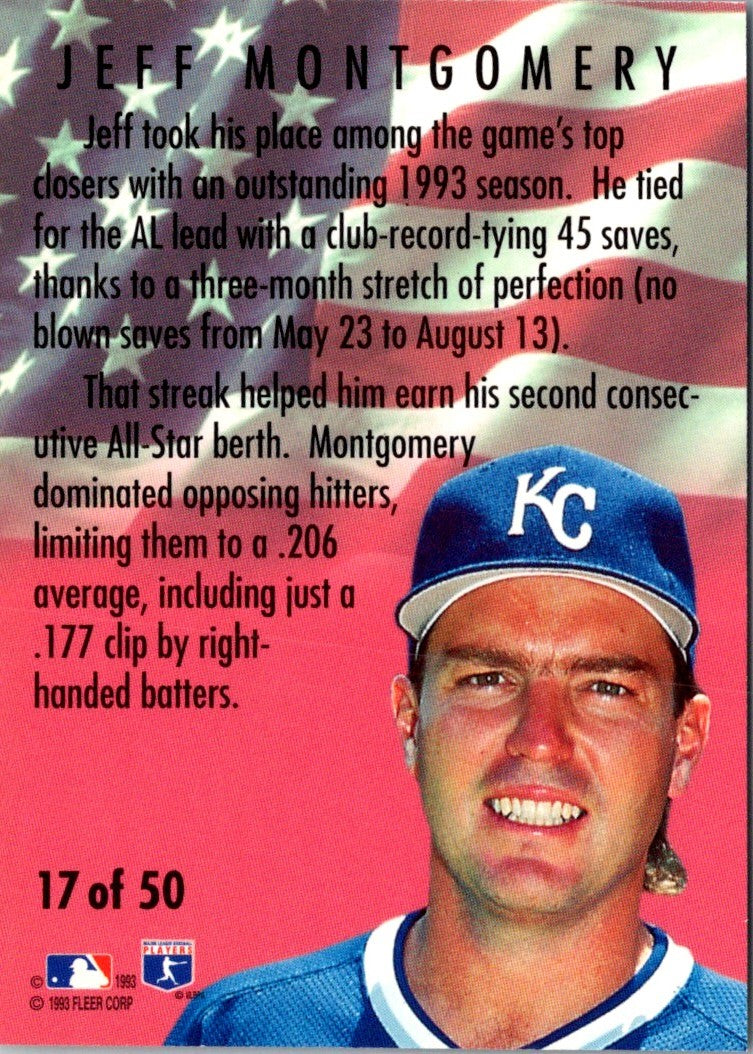 1994 Fleer All-Stars Jeff Montgomery