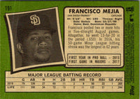 2020 Topps Heritage Francisco Mejia #191