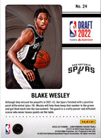 2022 Panini Contenders 2022 Draft Class Blake Wesley #24