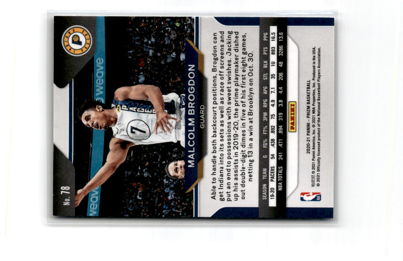 2021 Panini Photogenic Malcolm Brogdon