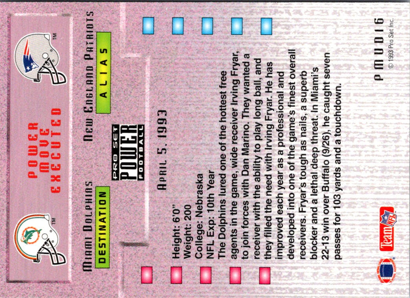 1993 Pro Set Power Update Prospects Irving Fryar