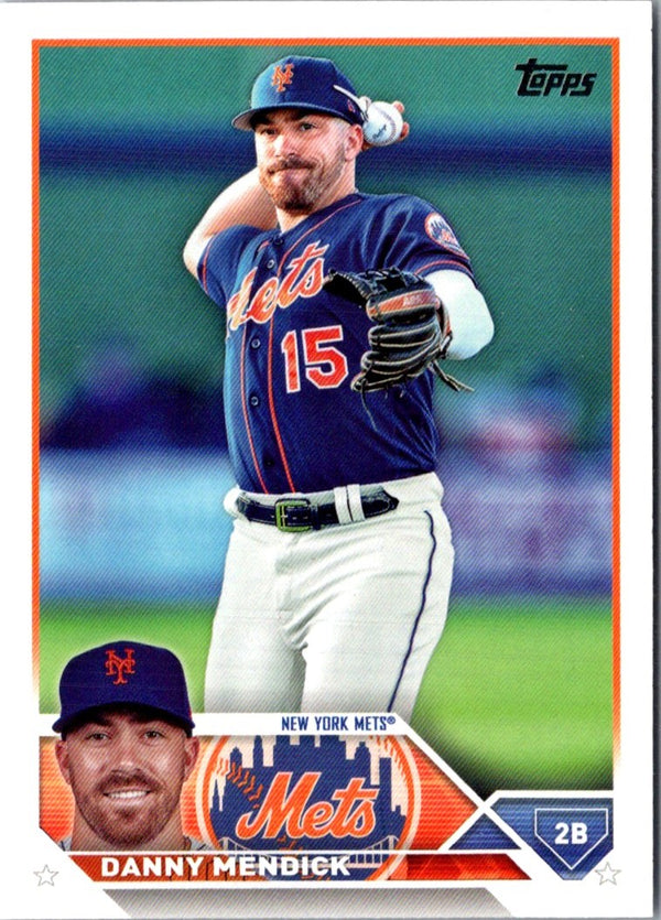 2023 Topps Update Orange and Black Foil Danny Mendick #US23