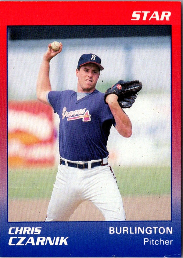 1989 Star Burlington Braves Chris Czarnik #8