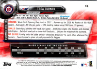 2017 Bowman Chrome Trea Turner #52