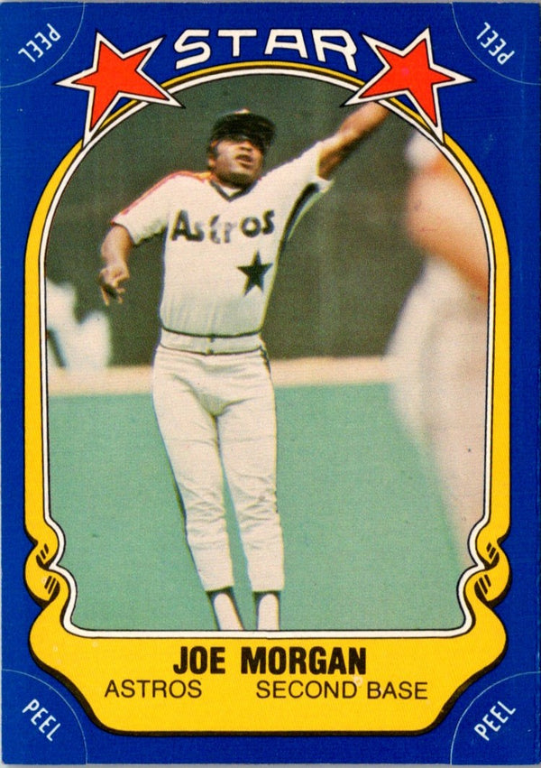 1981 Fleer Star Stickers Joe Morgan #109