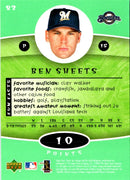 2004 Upper Deck Power Up Ben Sheets