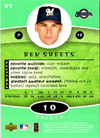 2004 Upper Deck Power Up Ben Sheets #82