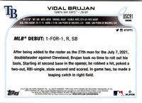 2022 Topps Chrome Update Purple Refractor Vidal Brujan #USC91
