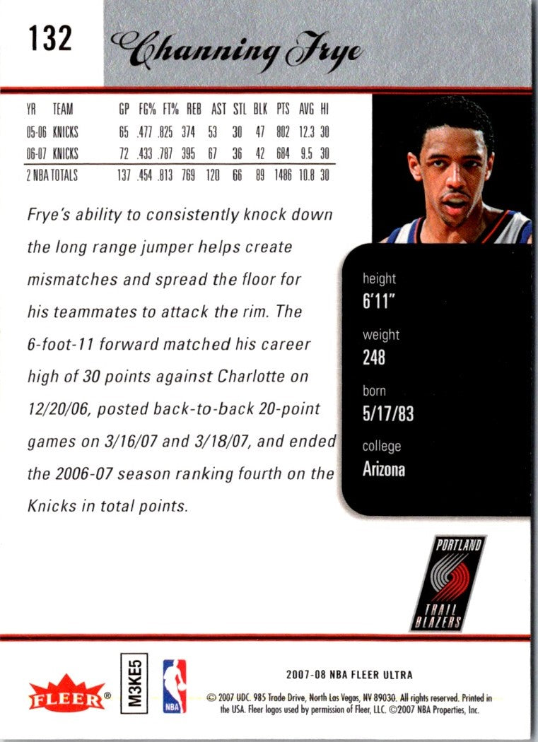 2007 Ultra Retail Channing Frye