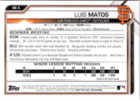 2021 Bowman Draft Luis Matos #BD-5
