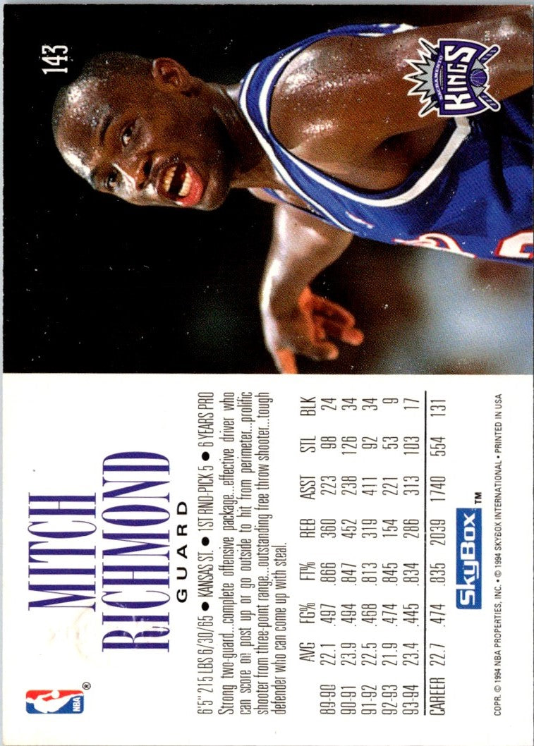 1994 SkyBox Mitch Richmond