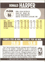 1990 Fleer Ron Harper #86