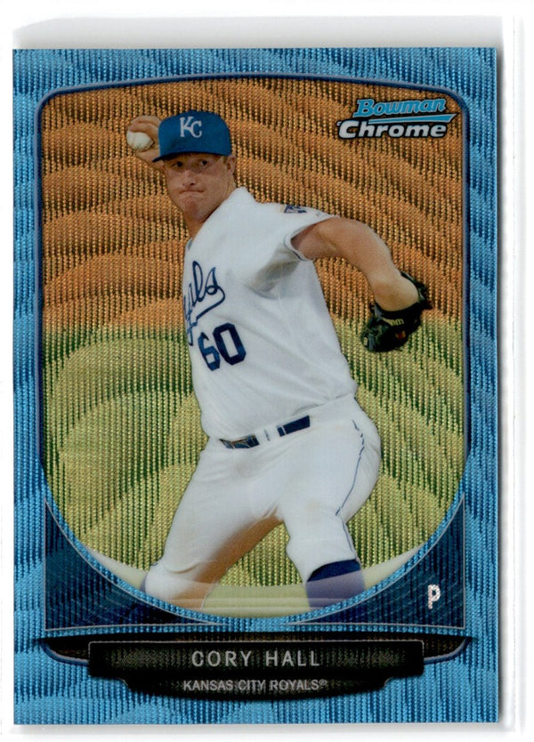 2013 Bowman Chrome Prospects Blue Wave Cory Hall #BCP26