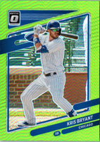 2021 Donruss Optic Lime Green Kris Bryant #166