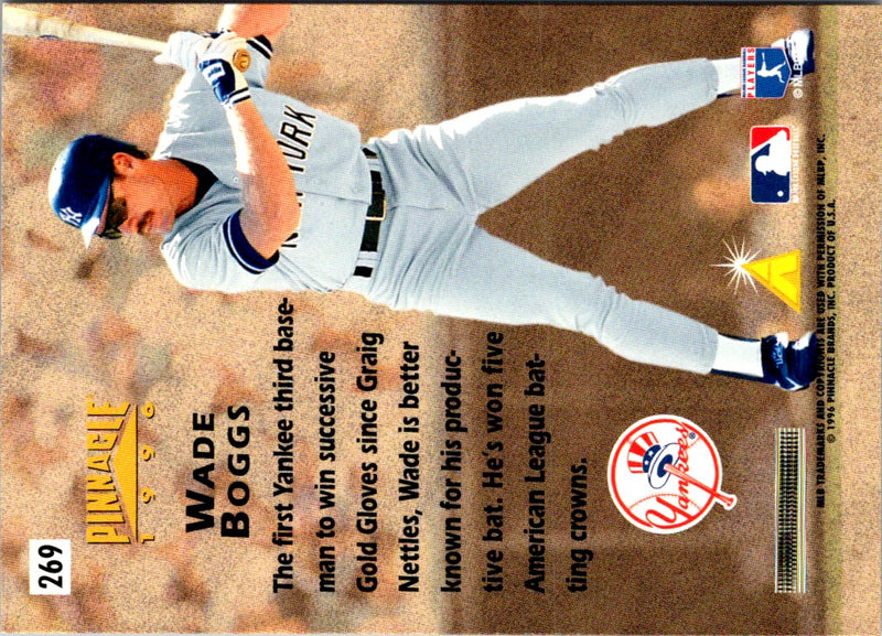 1996 Pinnacle Foil Wade Boggs