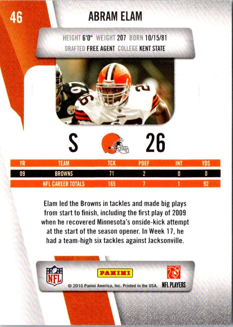 2010 Panini Prestige Abram Elam