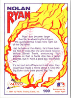1991 Pacific Nolan Ryan Texas Express I A Lone Star Legend #100