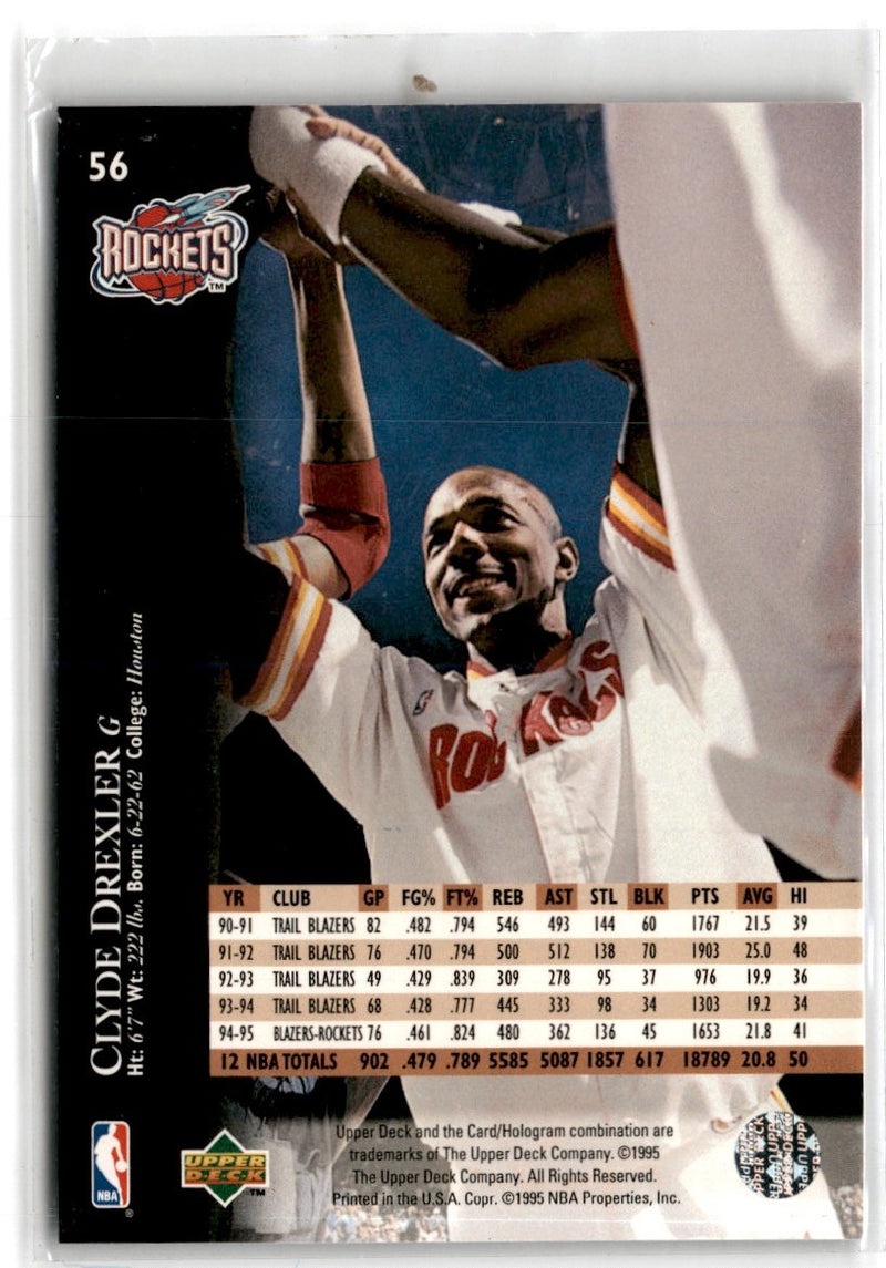 1995 Upper Deck Clyde Drexler