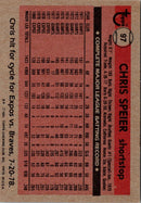 1981 Topps Chris Speier