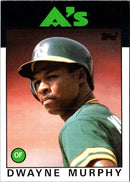 1986 Mother's Cookies Oakland Athletics Dwayne Murphy