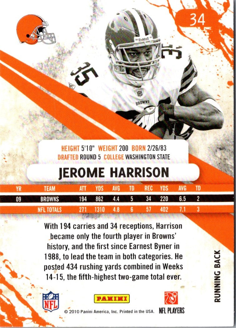 2010 Panini Rookies & Stars Jerome Harrison