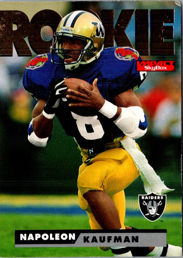 1995 SkyBox Impact Napoleon Kaufman #182 Rookie