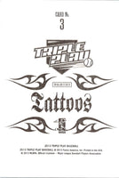 2013 Panini Triple Play Tattoos Bryce Harper #3