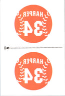 2013 Panini Triple Play Tattoos Bryce Harper