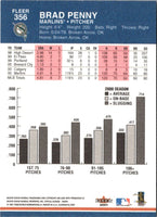 2001 Fleer Platinum Brad Penny #356