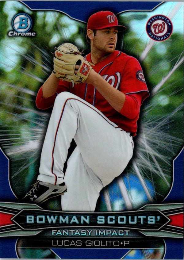 2015 Bowman Draft Picks & Prospects Scouts Fantasy Impacts Lucas Giolito #BSI-LG