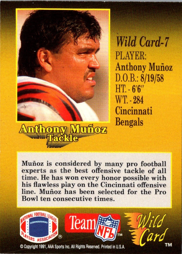 1991 Wild Card Anthony Munoz