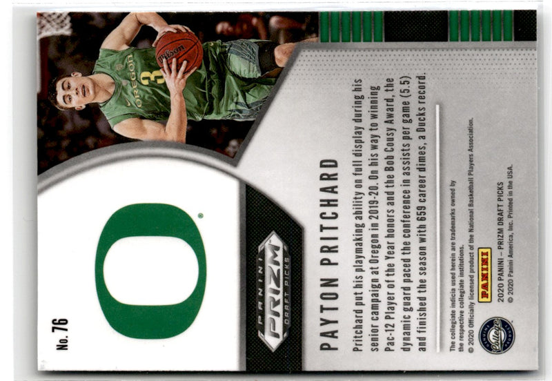 2020 Panini Prizm Draft Picks Collegiate Payton Pritchard